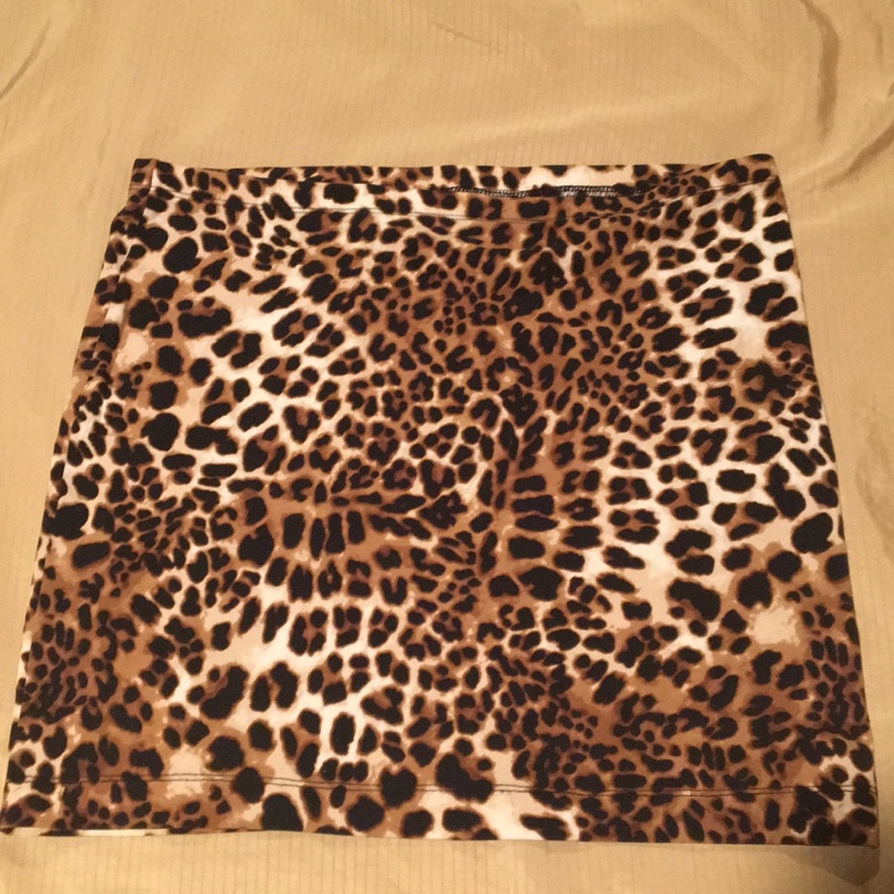 Cheetah print skirt